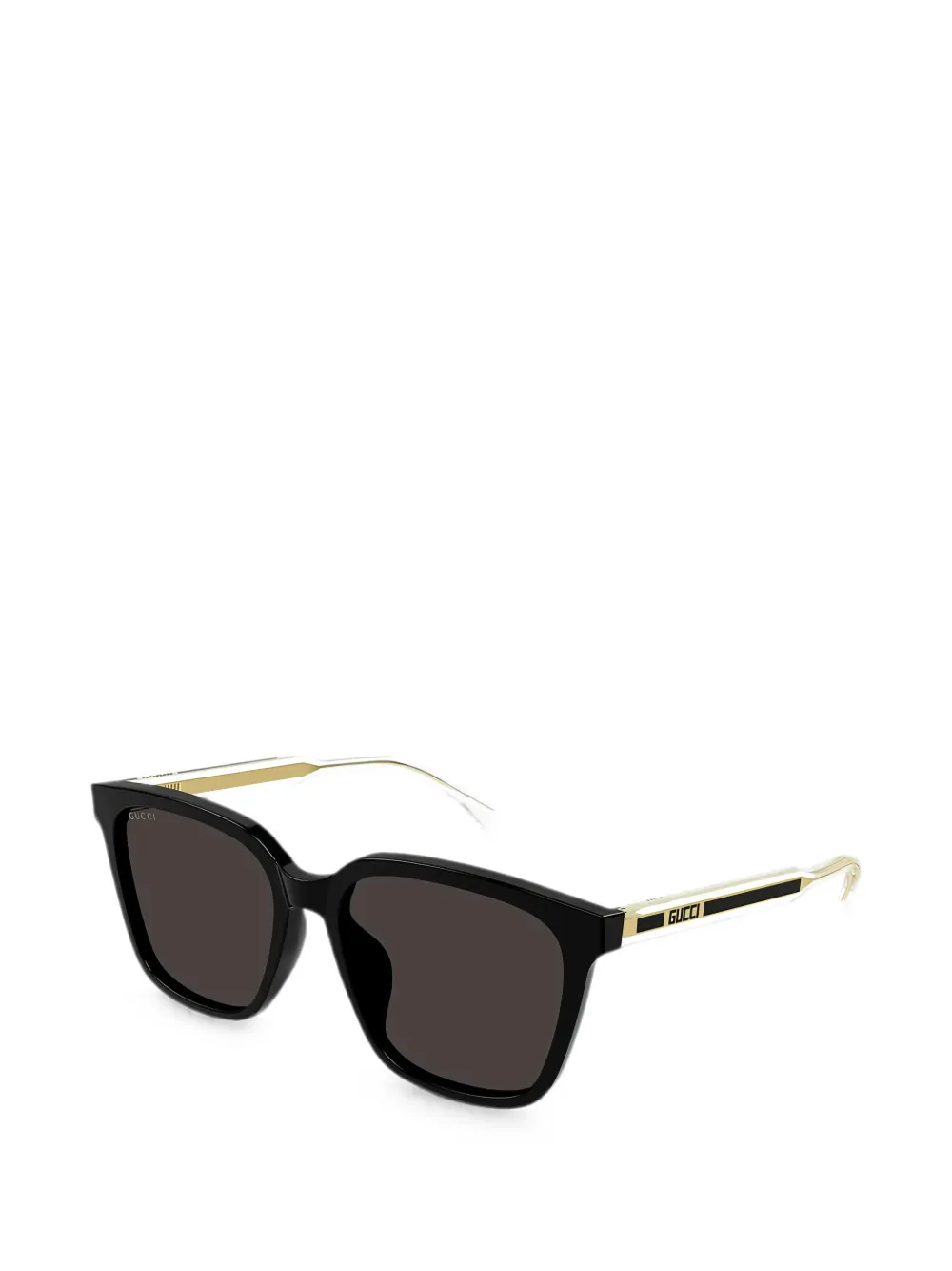 Gucci Eyewear Zonnebril met vierkant montuur Zwart