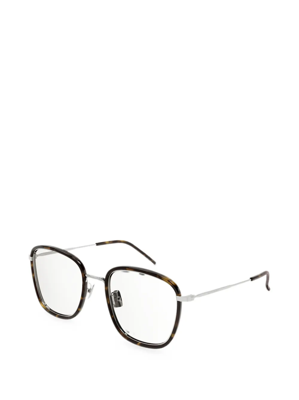 Saint Laurent Eyewear Bril met vierkant montuur Bruin