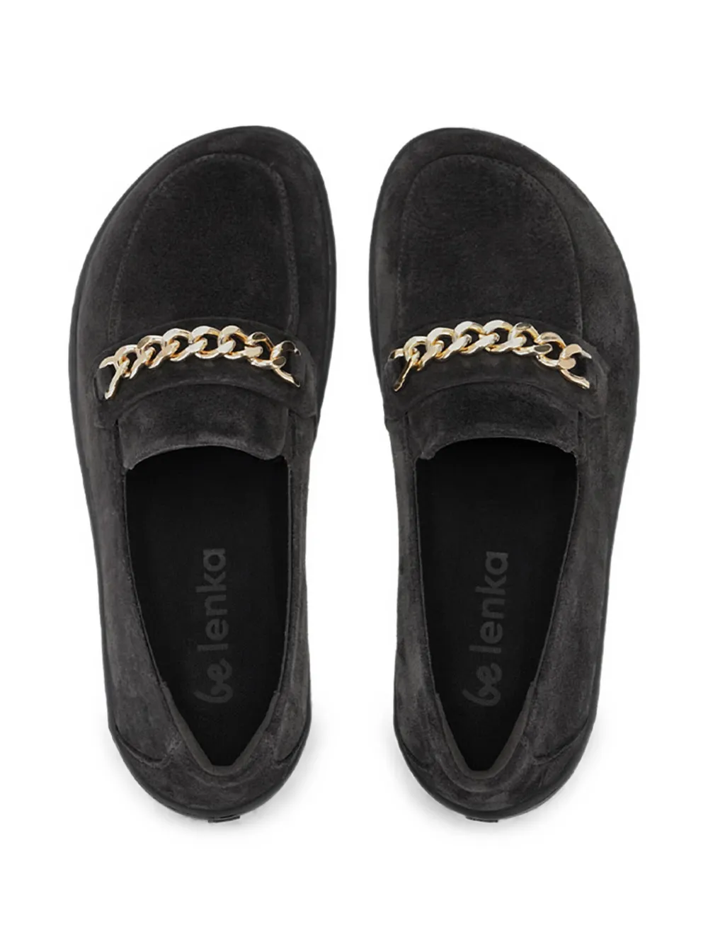 Be Lenka Prestage suède mocassins met schakelketting Grijs