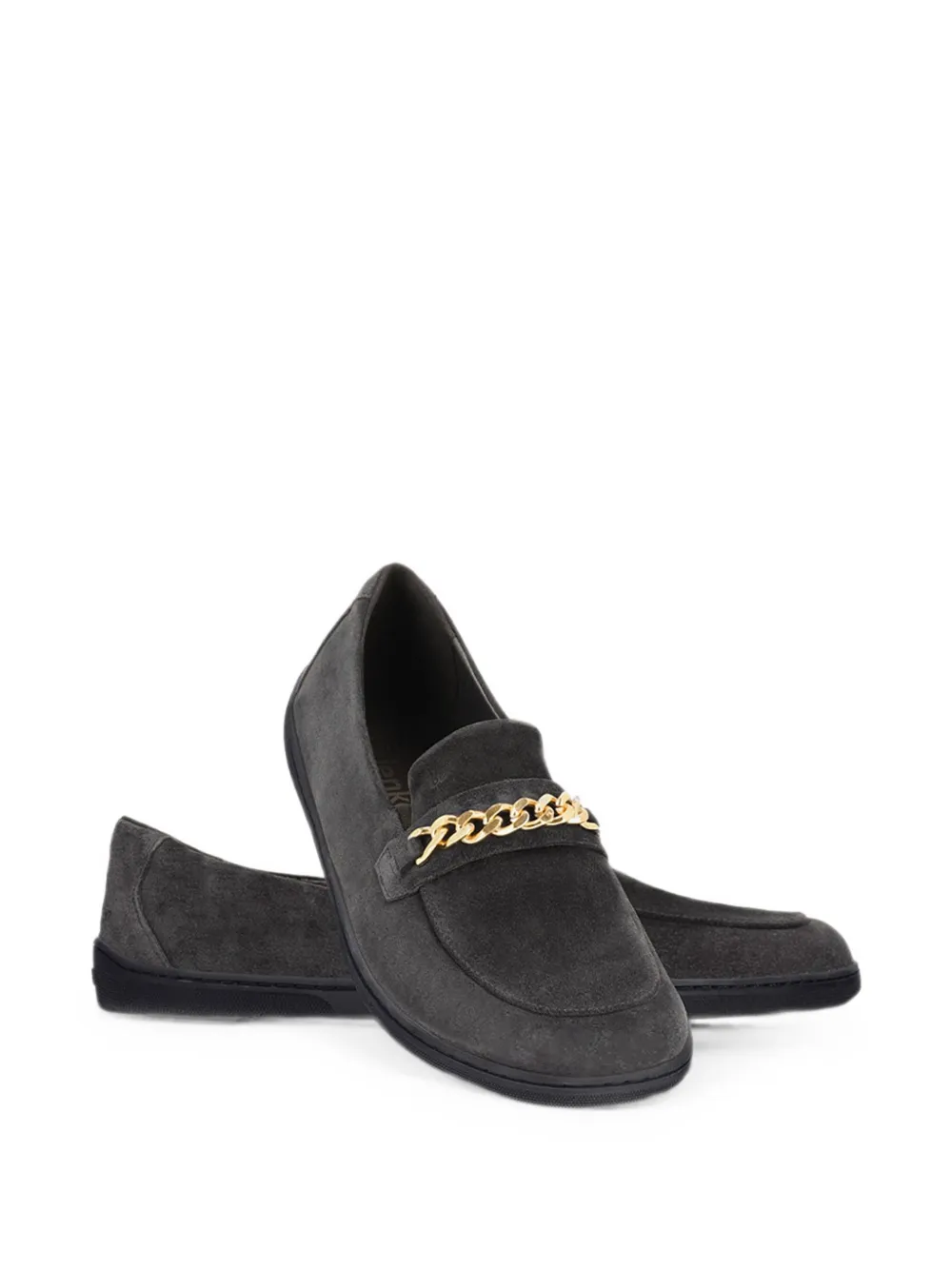 Be Lenka Prestage suède mocassins met schakelketting Grijs
