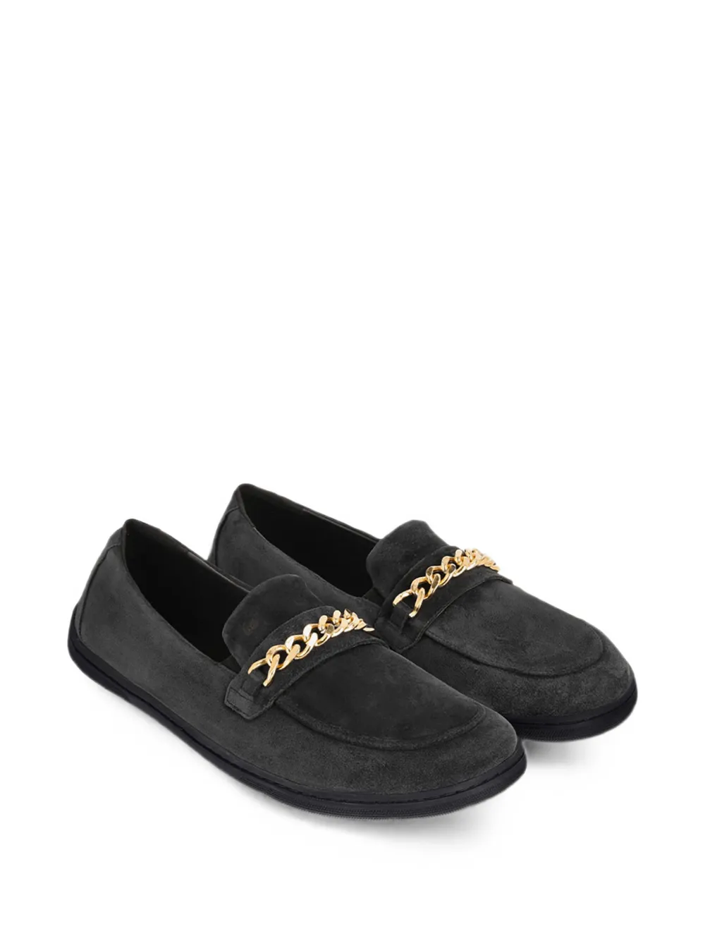 Be Lenka Prestage suède mocassins met schakelketting Grijs
