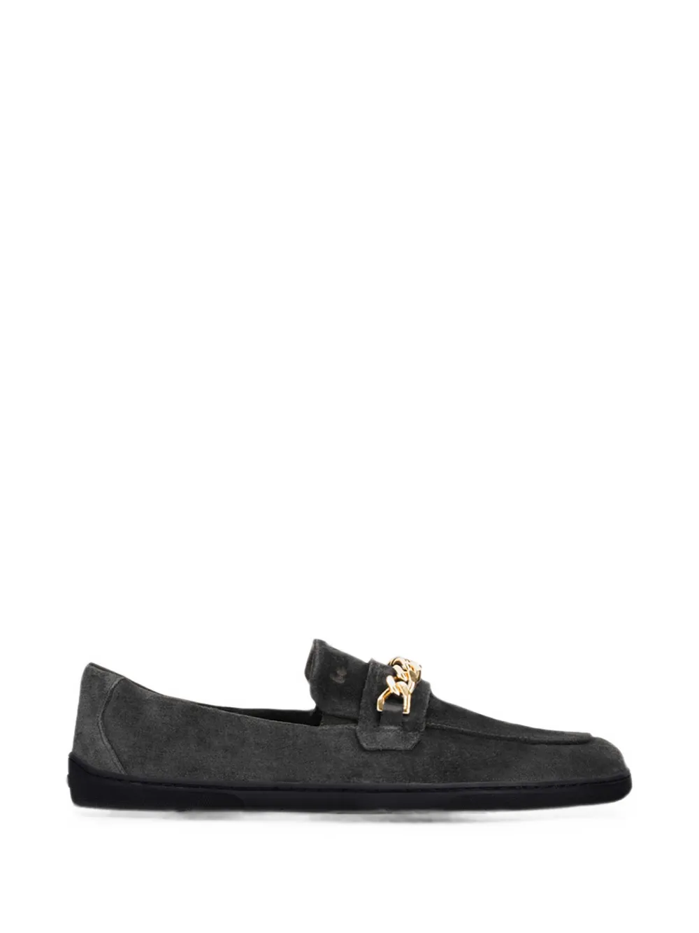 Be Lenka Prestage chain-link suede moccasins - Grigio