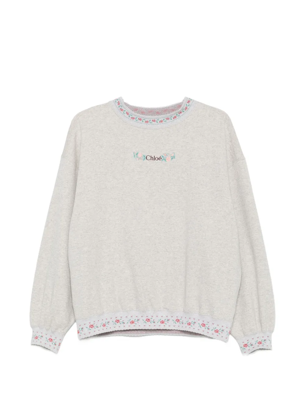 Chloé Floral-embroidered Sweatshirt