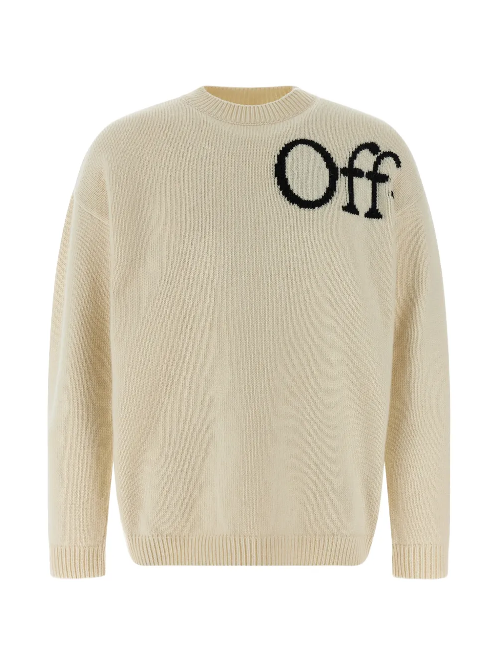 Off-White Bookish Shared embroidered sweater - Bianco