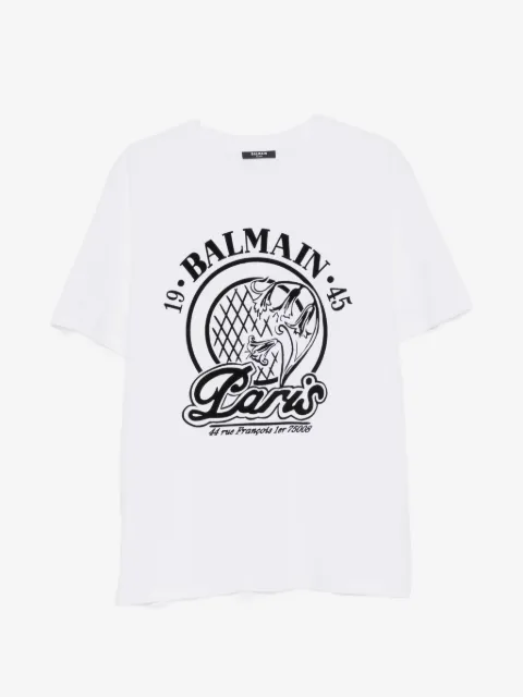 Balmain logo-print cotton T-shirt