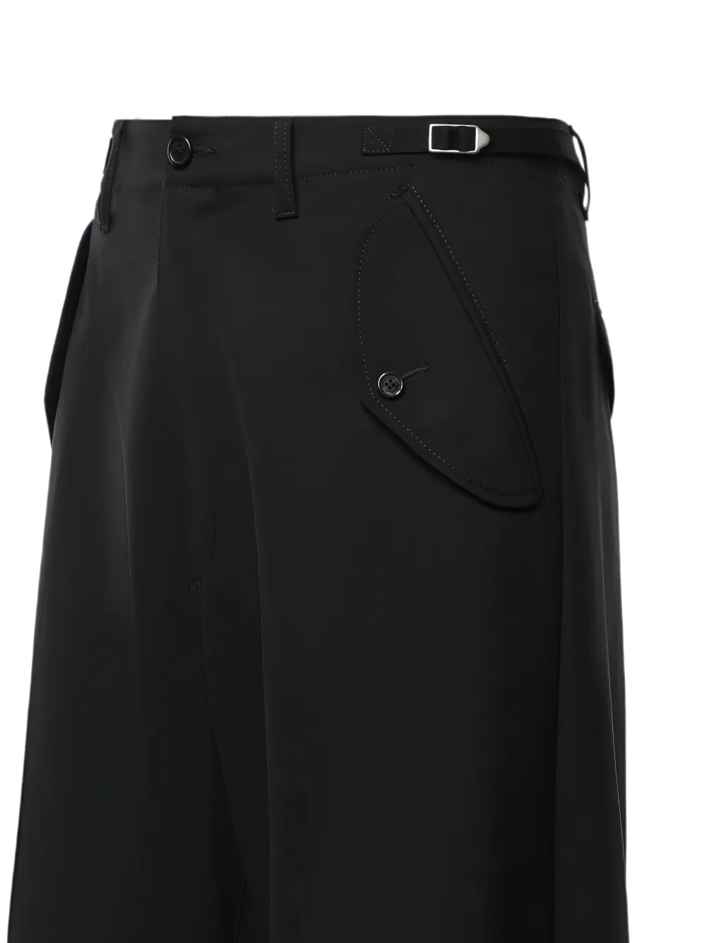 DSQUARED2 Broek met klepzak en gesp-detail Zwart