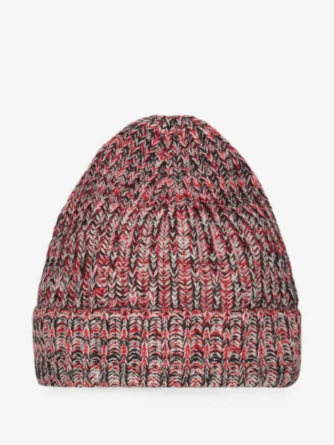 Malo gorro de cachemira en tejido de canalé