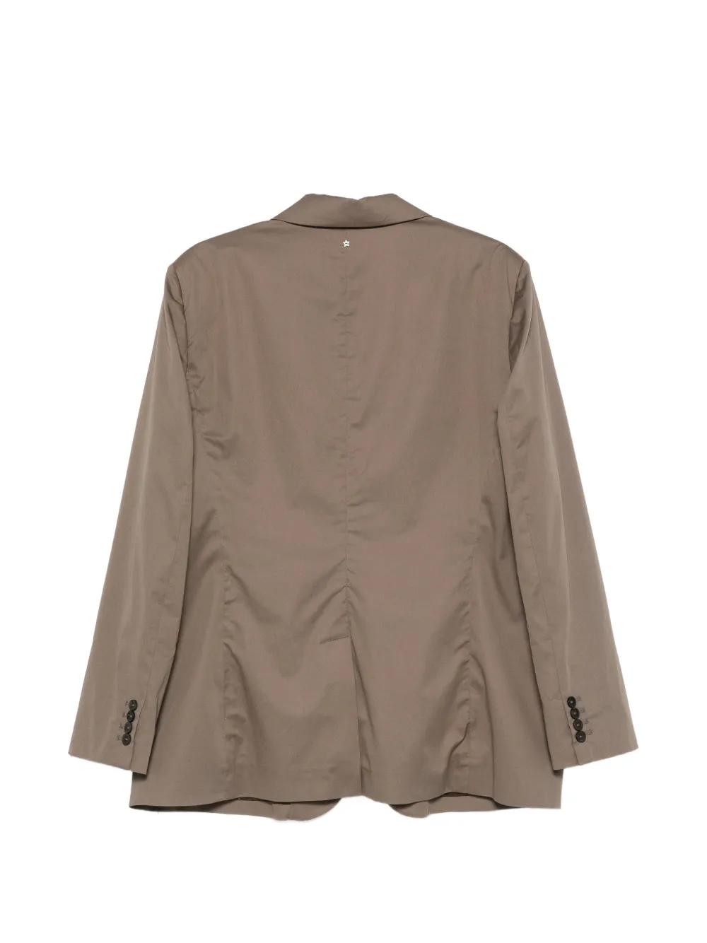 Lorena Antoniazzi Blazer met enkele rij knopen en gekerfde revers Beige