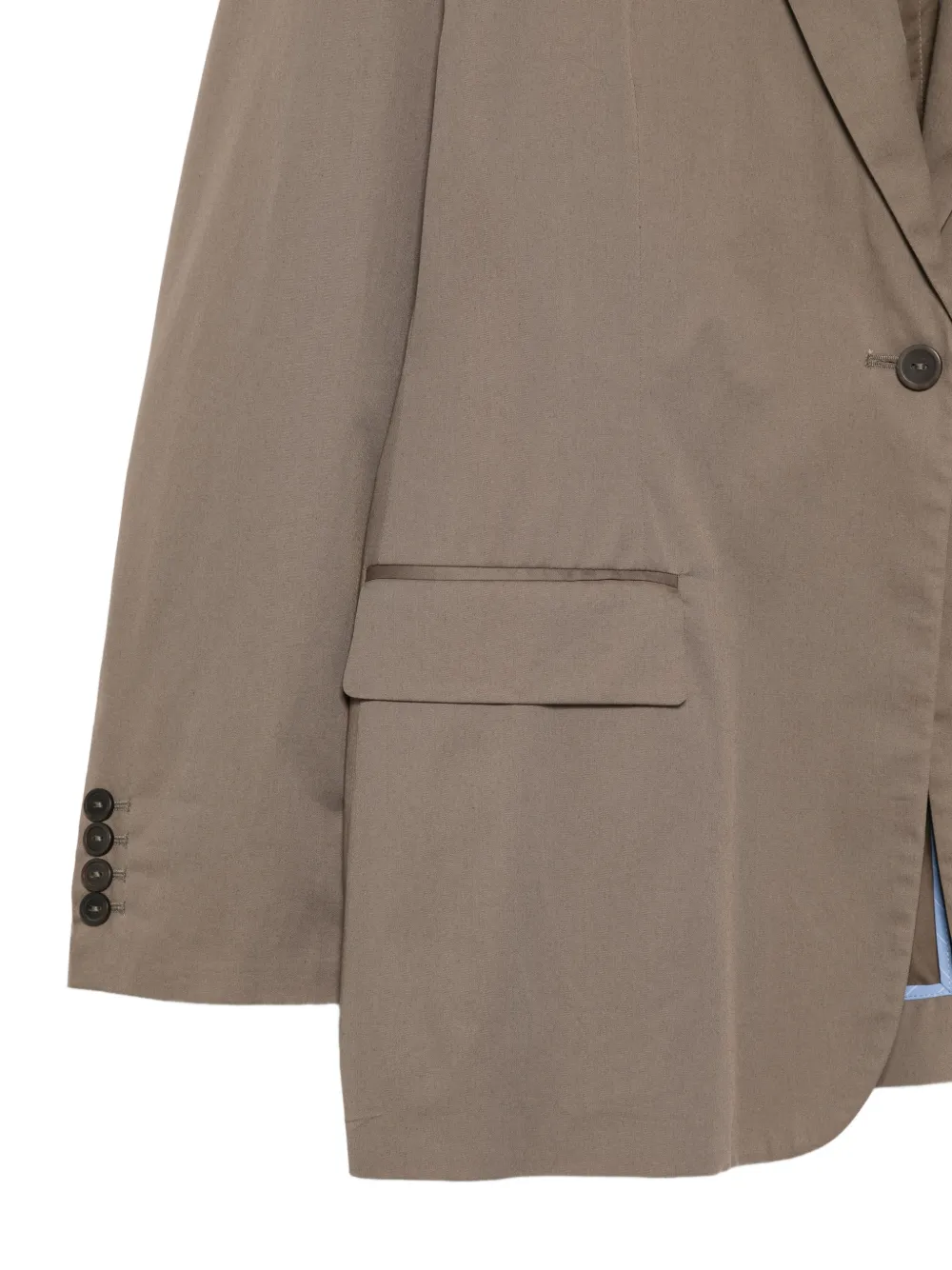 Lorena Antoniazzi Blazer met enkele rij knopen en gekerfde revers Beige