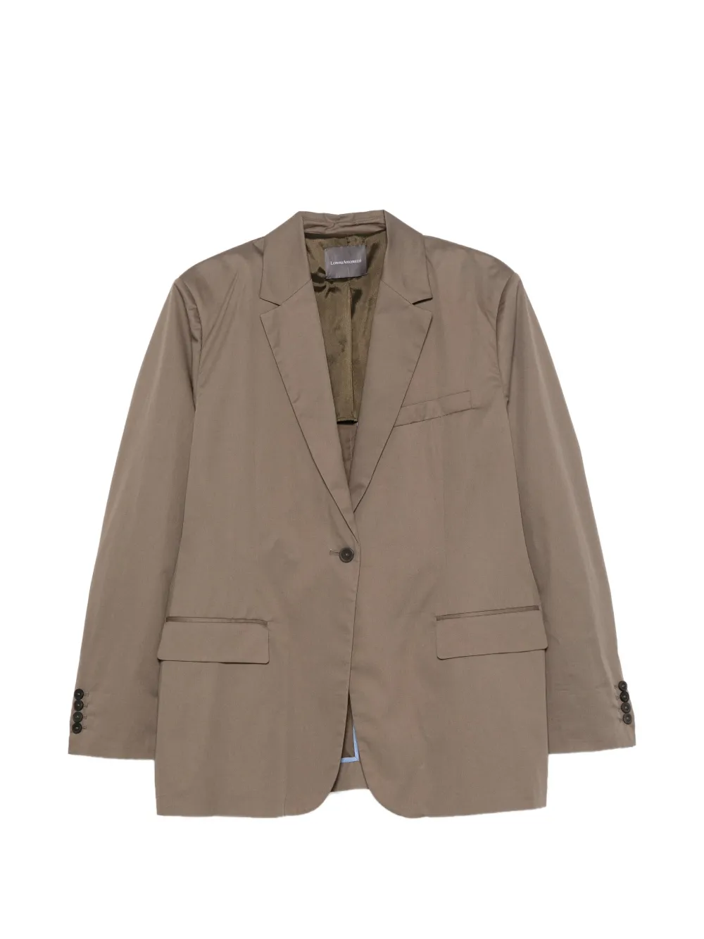 Lorena Antoniazzi single-breasted notched-lapels blazer - Nude