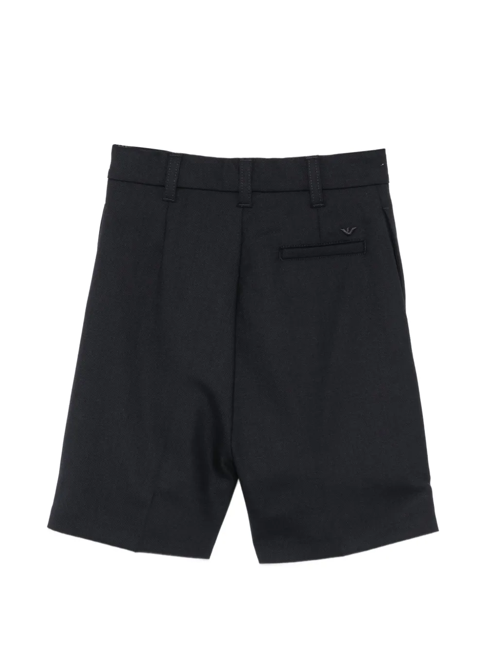 Emporio Armani Kids Geplooide shorts Blauw