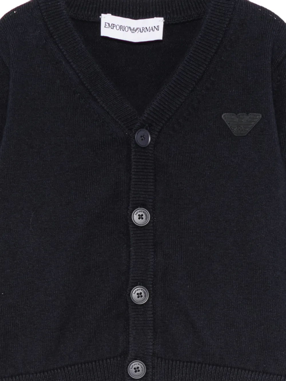 Emporio Armani Kids Vest met logopatch Blauw