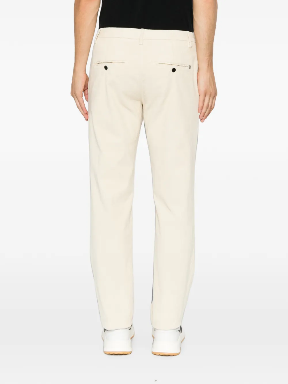 DONDUP Broek met ribfluwelen textuur Beige