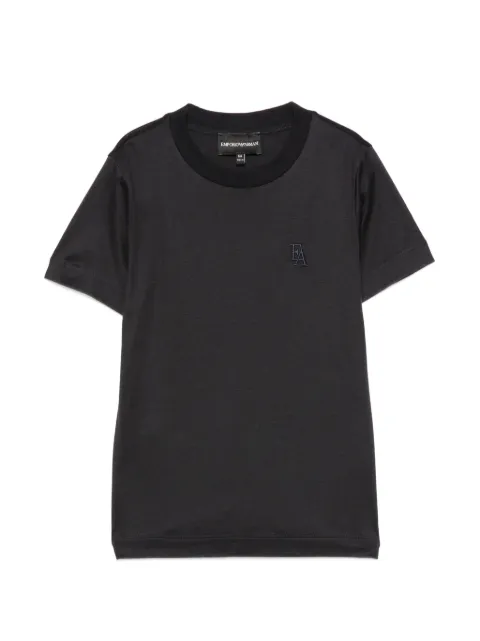 Emporio Armani Kids t-shirt à logo brodé