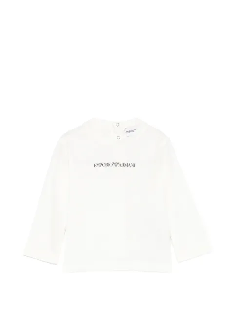 Emporio Armani Kids logo-print long-sleeve T-shirt