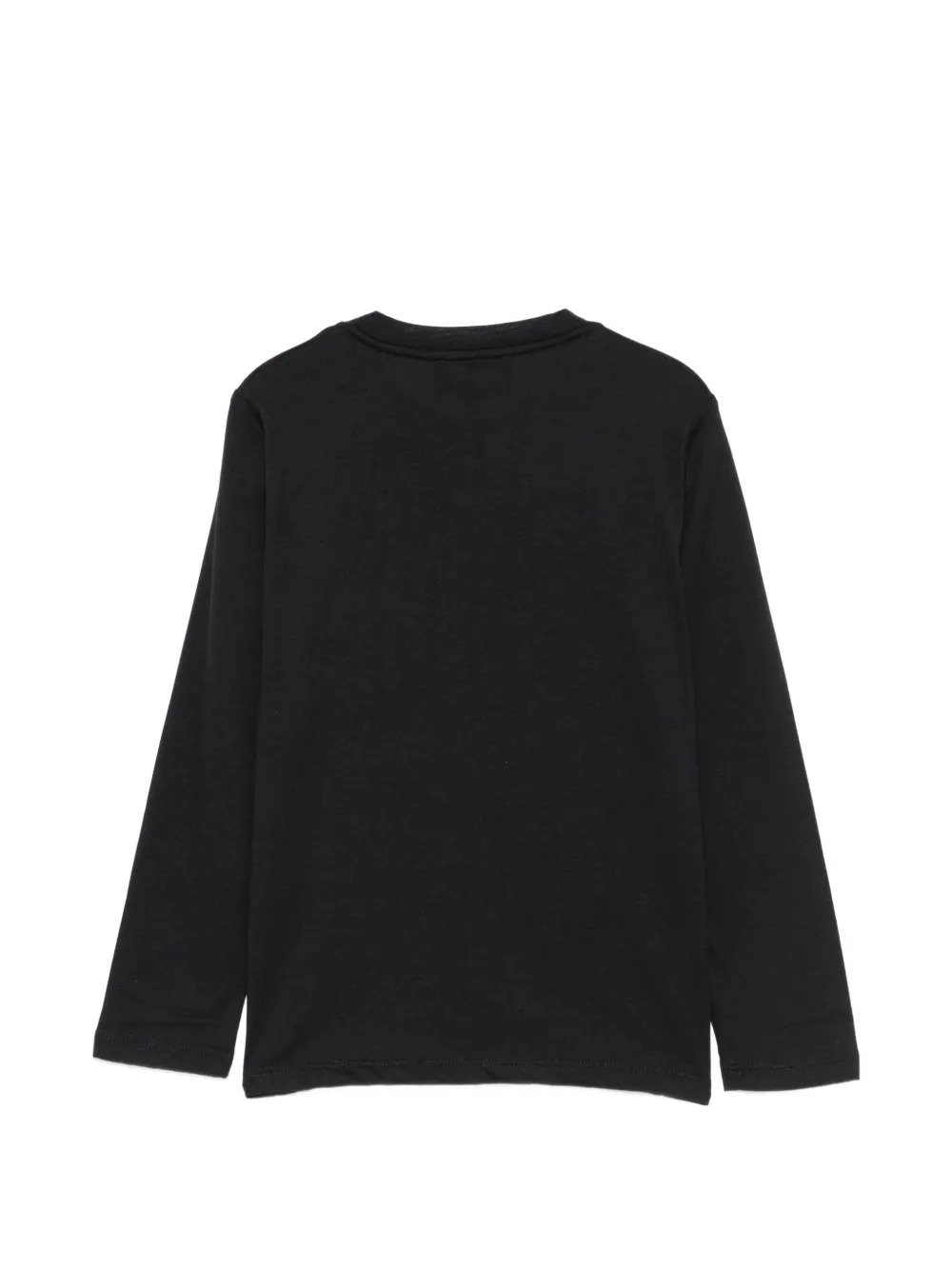 Emporio Armani Kids T-shirt met lange mouwen en logo-print Blauw