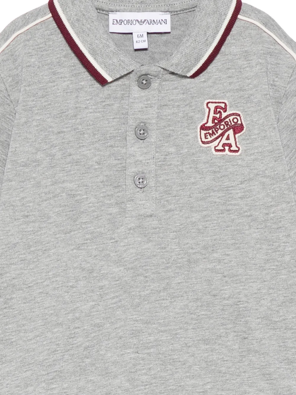 Emporio Armani Kids Poloshirt met logopatch Grijs