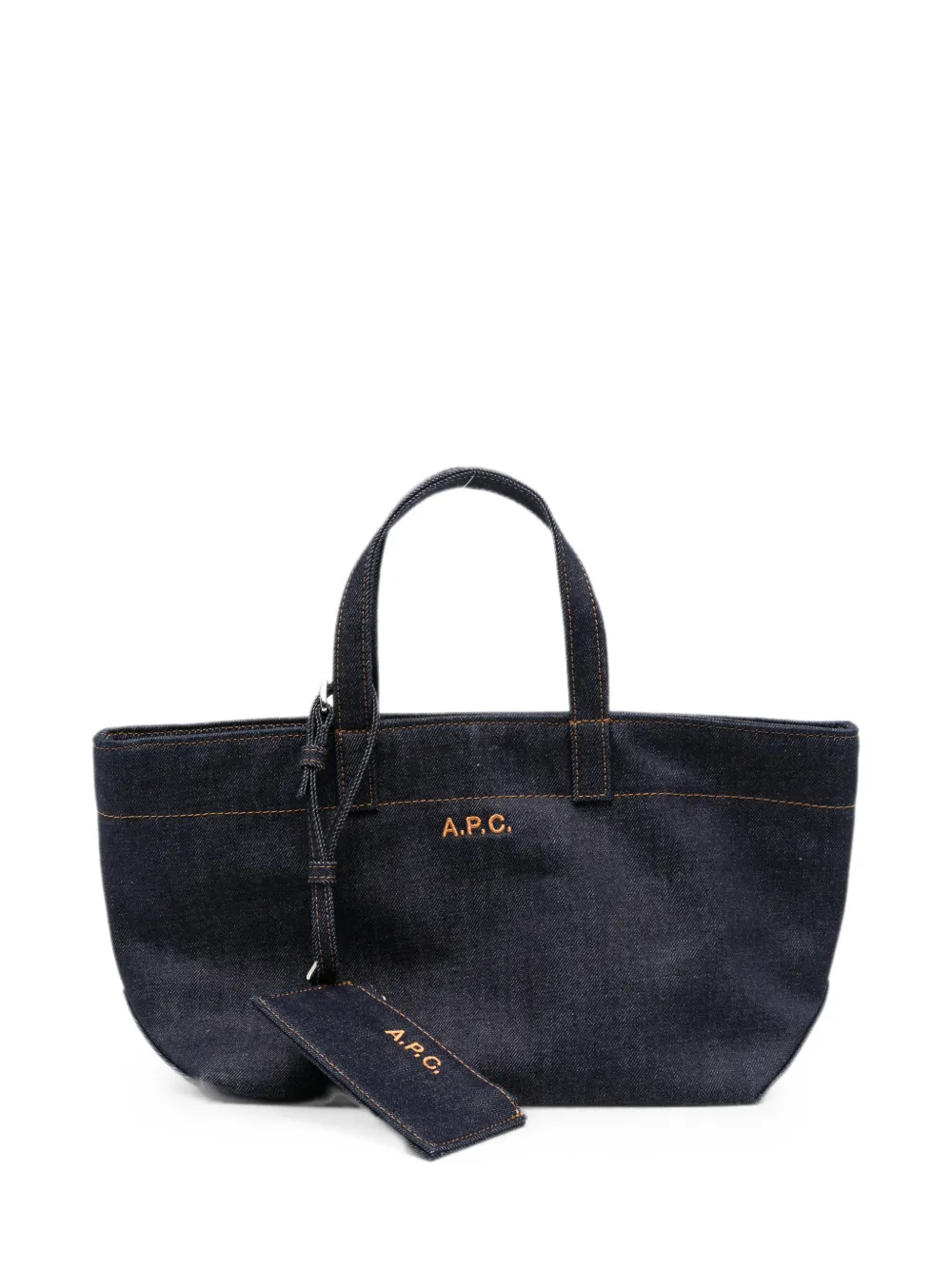 A.P.C. small Le Drummer denim tote bag - Blu
