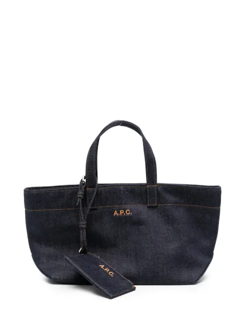 A.P.C. small Le Drummer denim tote bag