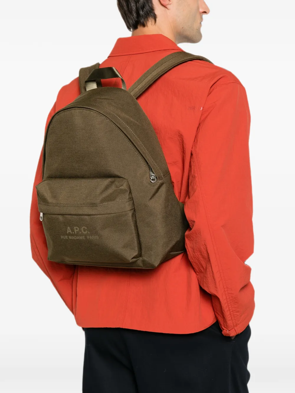A.P.C. Rugzak met logoprint Groen