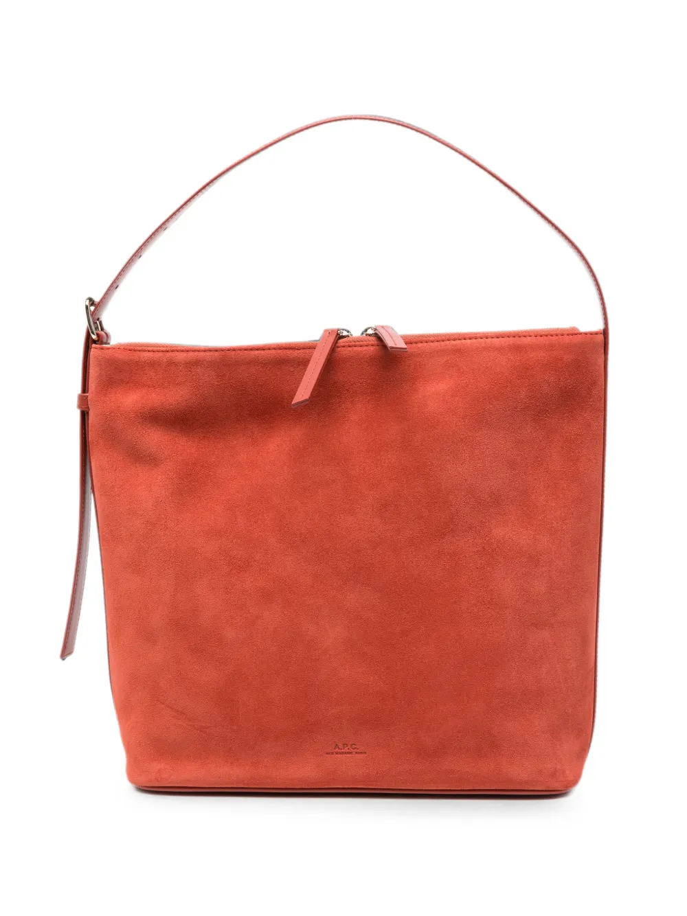 A.P.C. Vera suede shoulder bag - Arancione