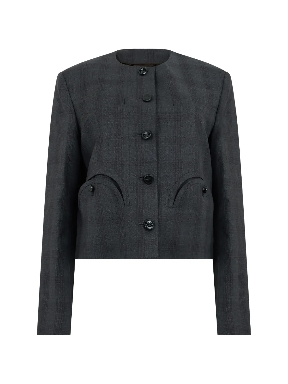 Blazé Milano Shamo Smiley pockets bolero - Grey