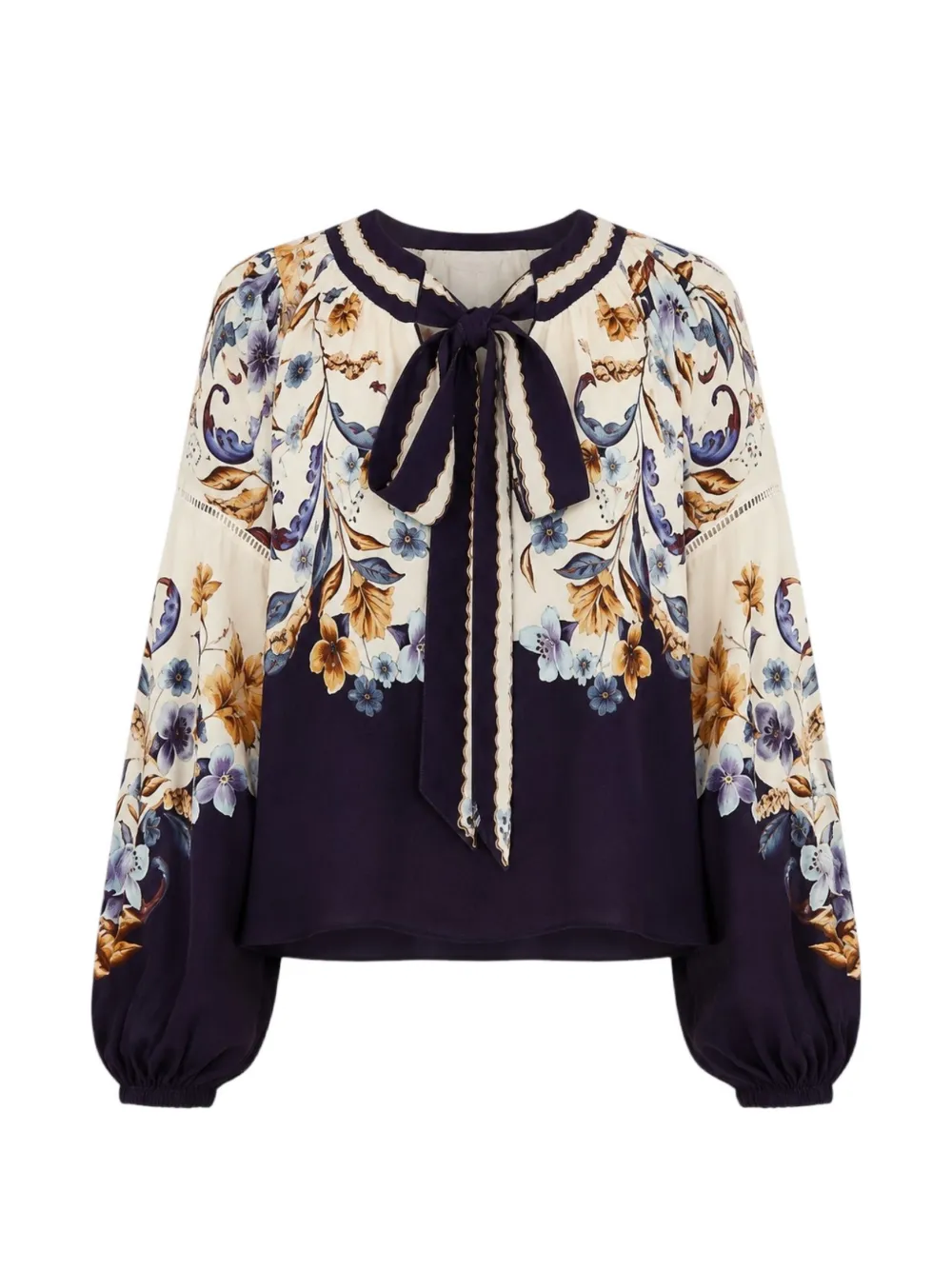 FARM Rio Blouse met bloemenprint Beige