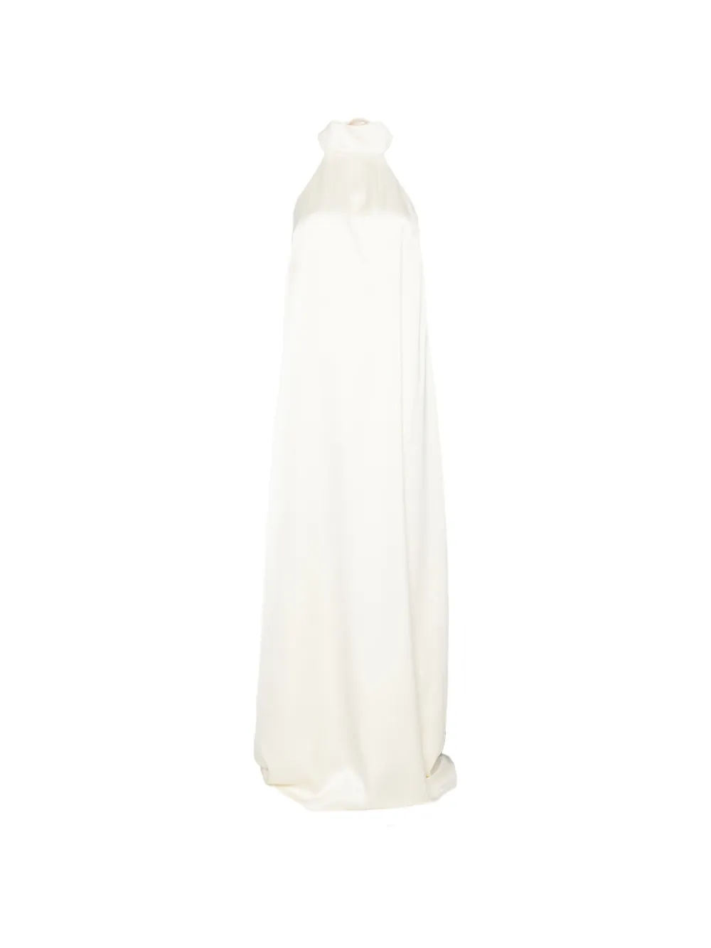 THE ARCHIVIA Riviera feather-trim maxi dress - Toni neutri