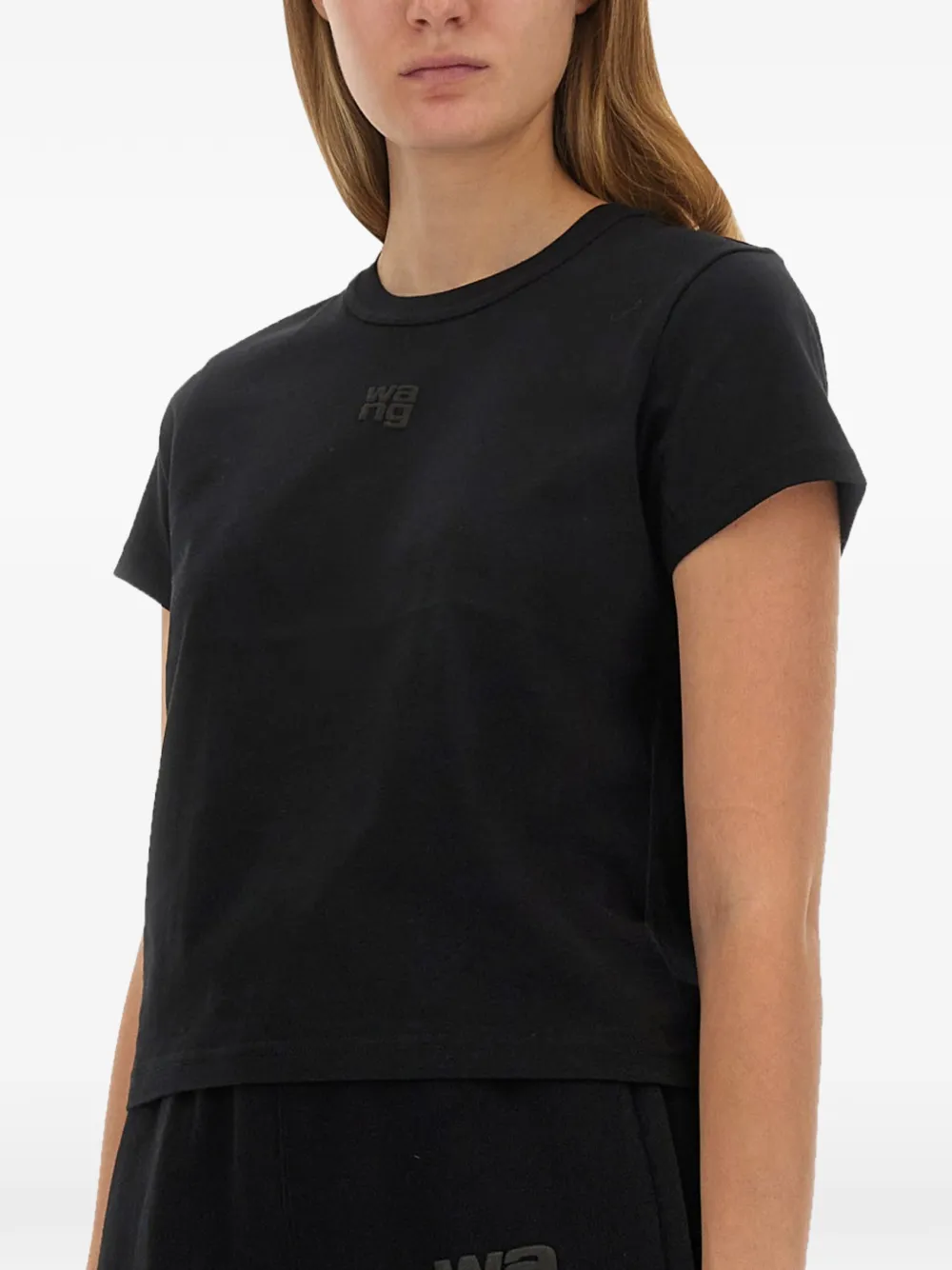 Alexander Wang Katoenen T-shirt met logoprint Zwart