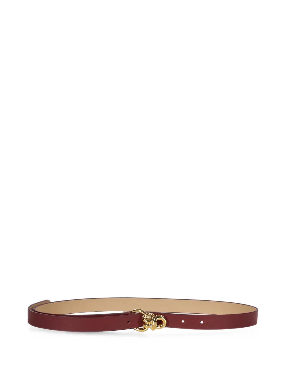 Tagliatore knot-detail leather belt - Rosso