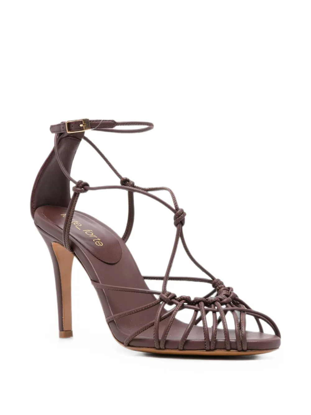 Forte knotted buckle-fastening sandals Bruin