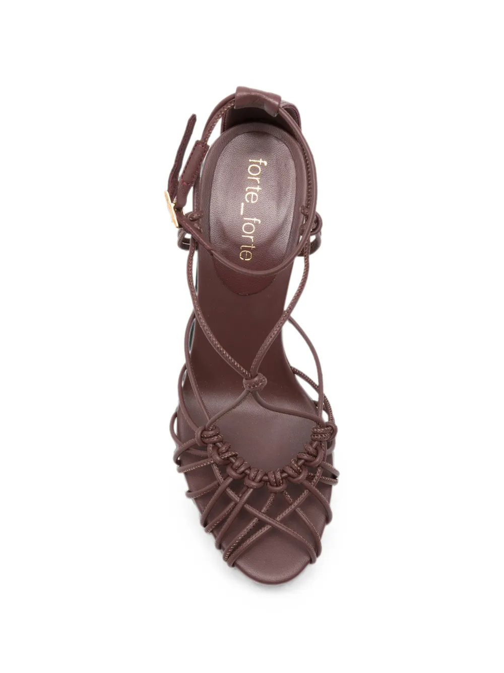 Forte knotted buckle-fastening sandals Bruin