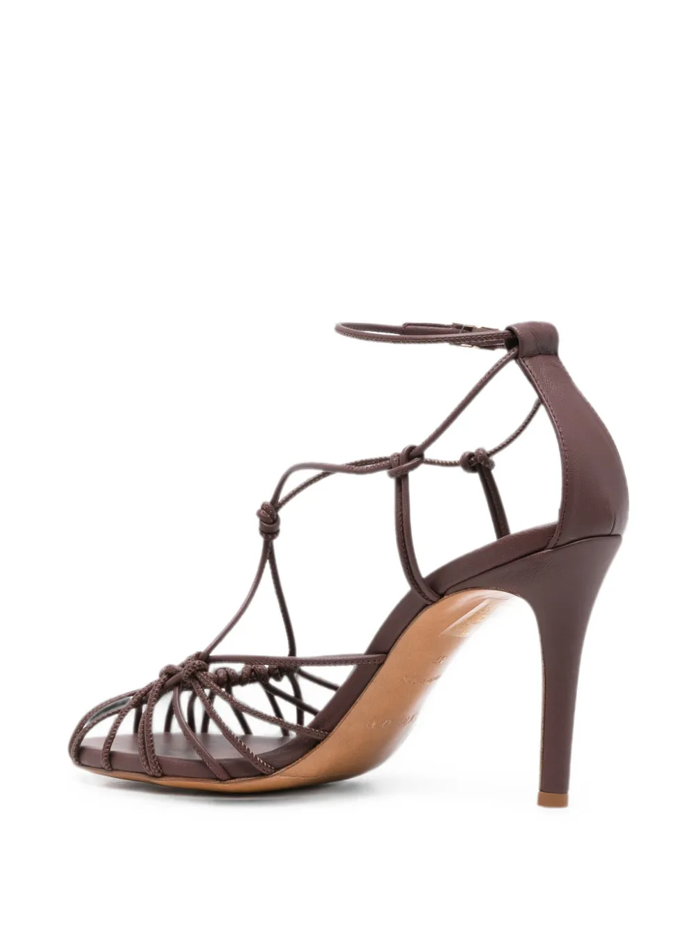 Forte knotted buckle-fastening sandals Bruin