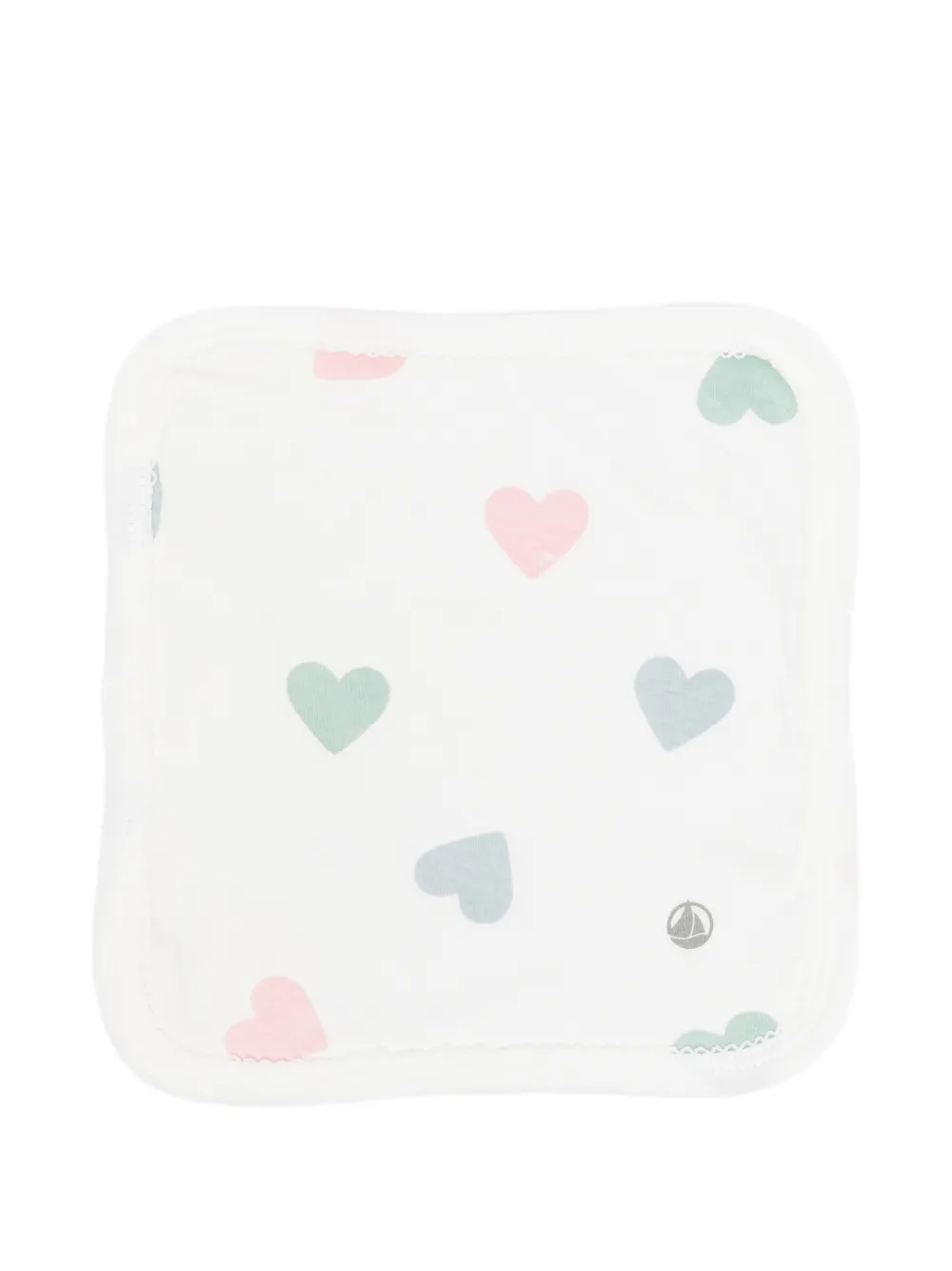 Petit Bateau heart-print towel - Bianco