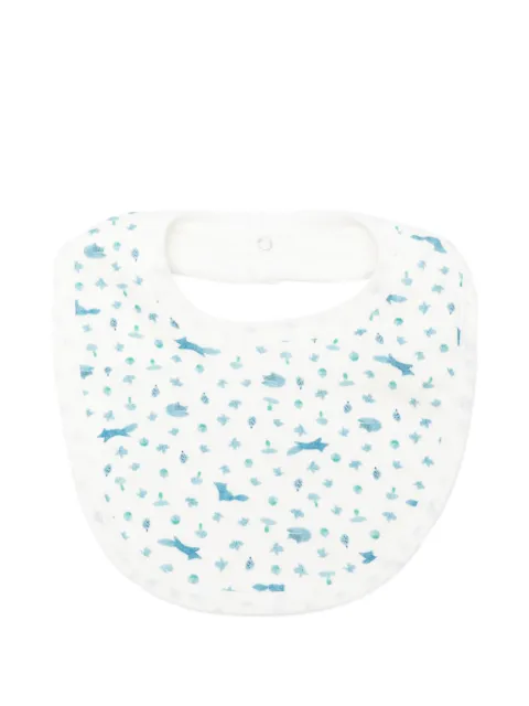 Petit Bateau graphic-print press-stud bib