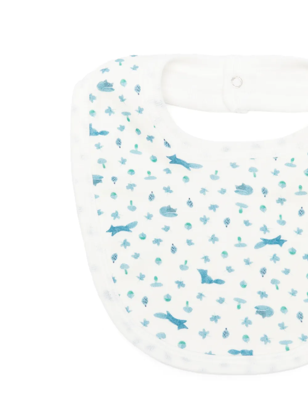 Petit Bateau Slabbetje met print Wit