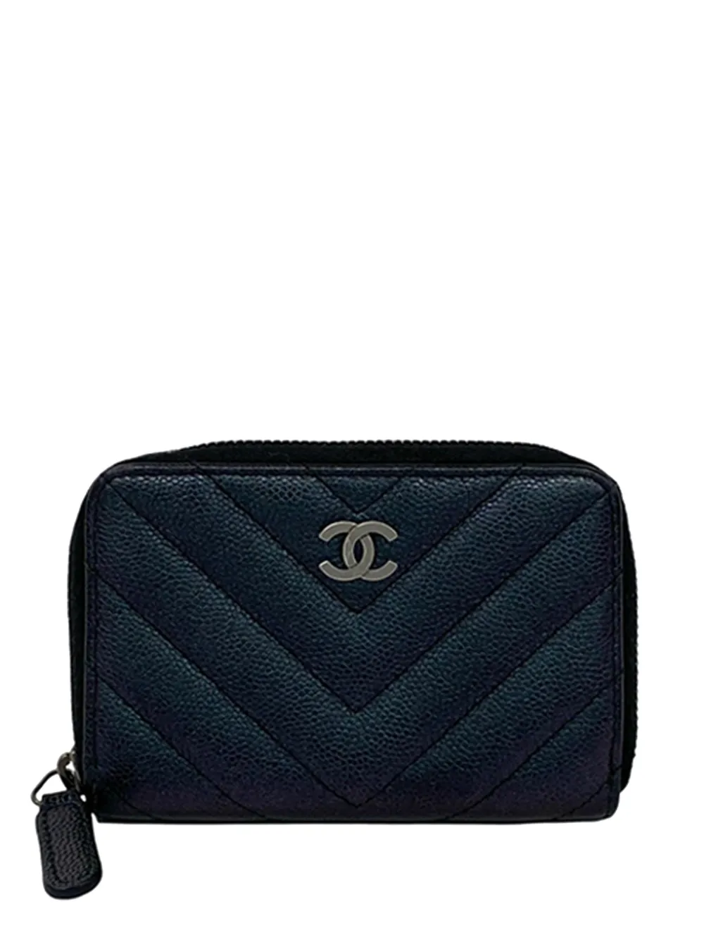 CHANEL Pre-Owned Pouch CC Chevron Caviar 2017-2018 - Nero