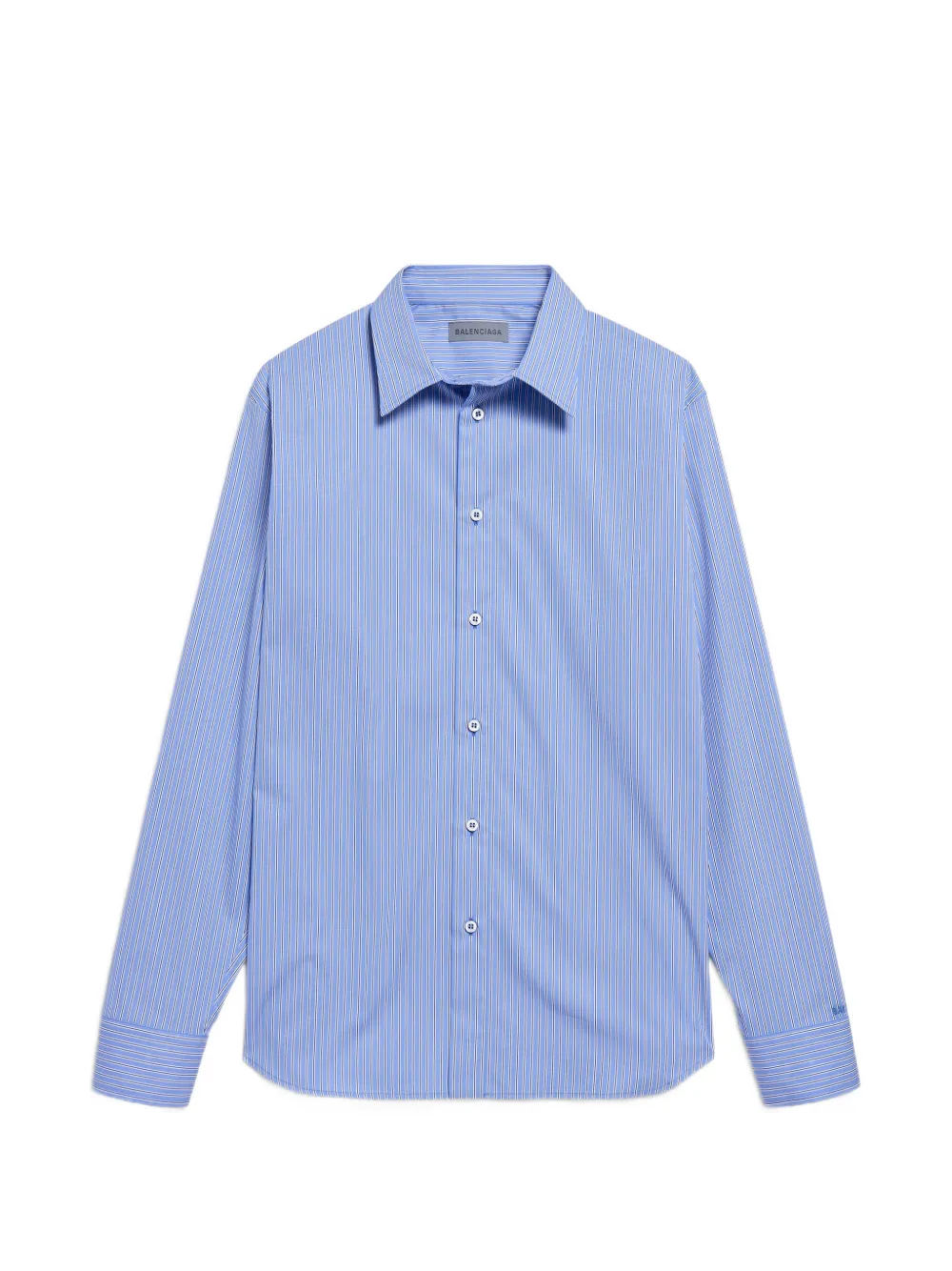 Balenciaga striped long-sleeve shirt - Blu