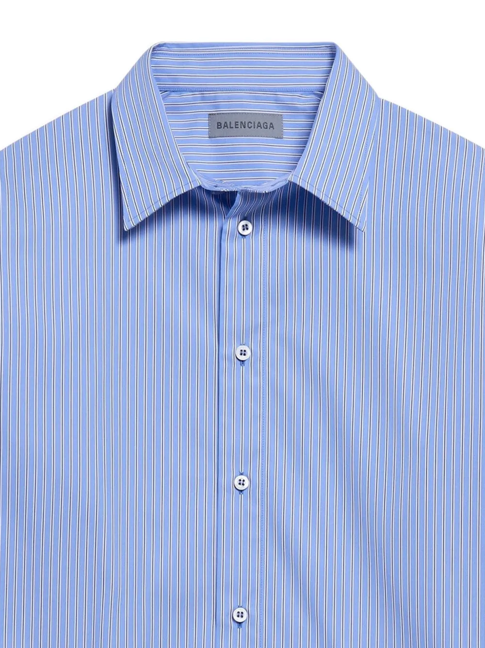 Balenciaga Gestreept overhemd Blauw