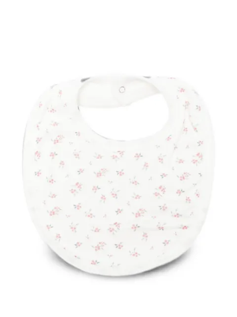Petit Bateau floral-print bib