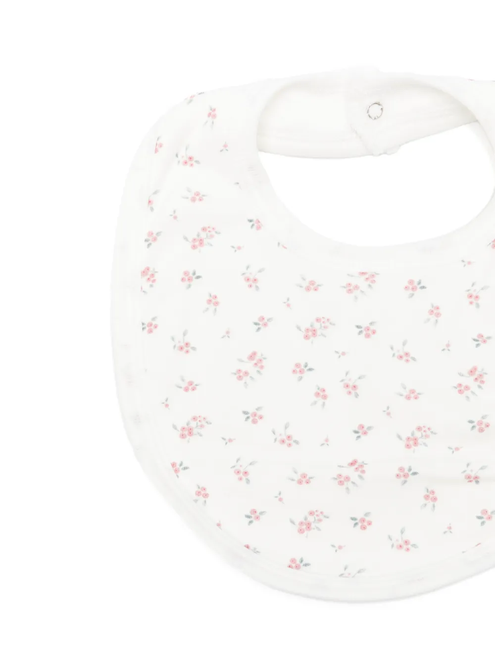 Petit Bateau Slabbetje met bloemenprint Beige