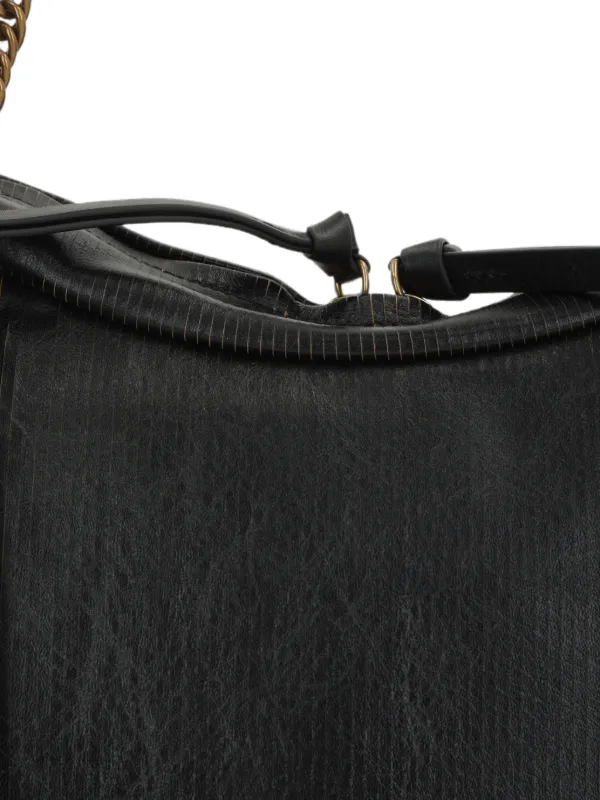 Vivienne Westwood Dolce ロゴプレート ショルダーバッグ L | ブラック