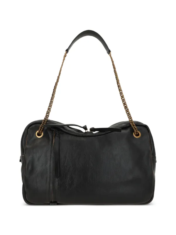 Vivienne Westwood Dolce ロゴプレート ショルダーバッグ L | ブラック