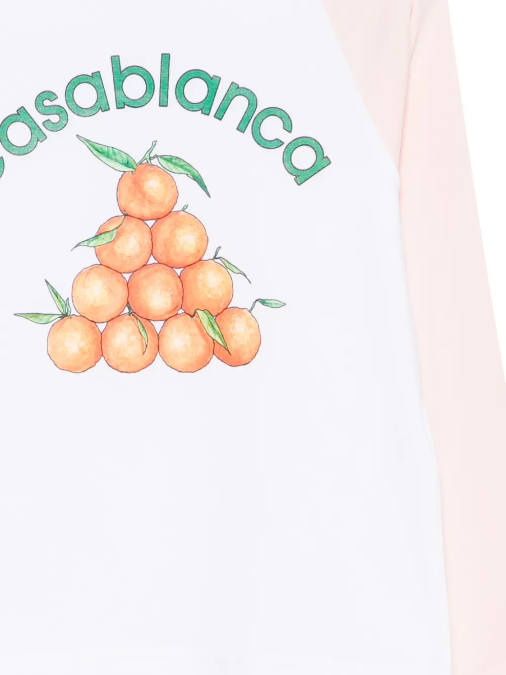 CASABLANCA KIDS T-shirt met grafische print en raglan mouwen Wit