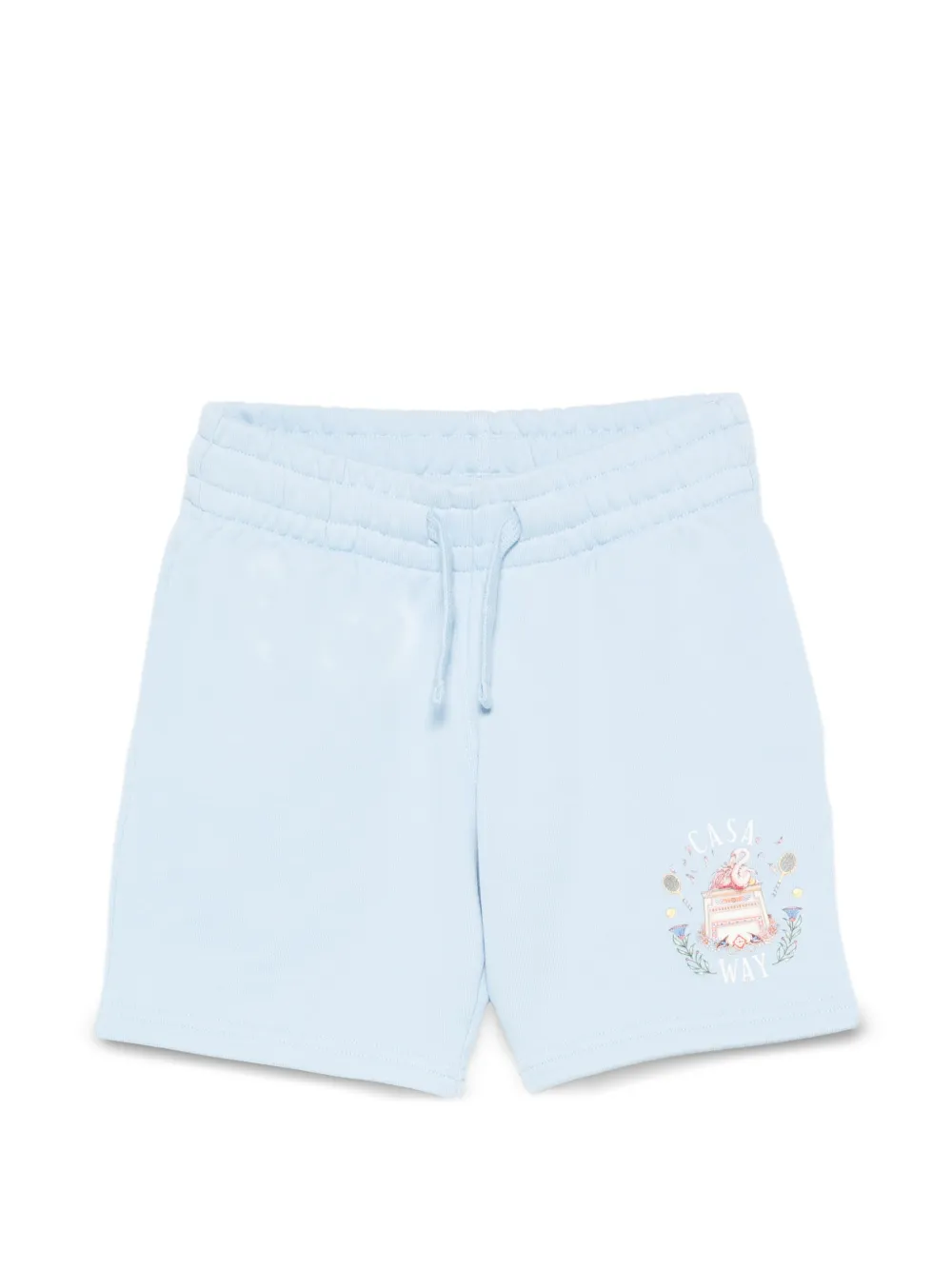 CASABLANCA KIDS graphic-print shorts - Blu