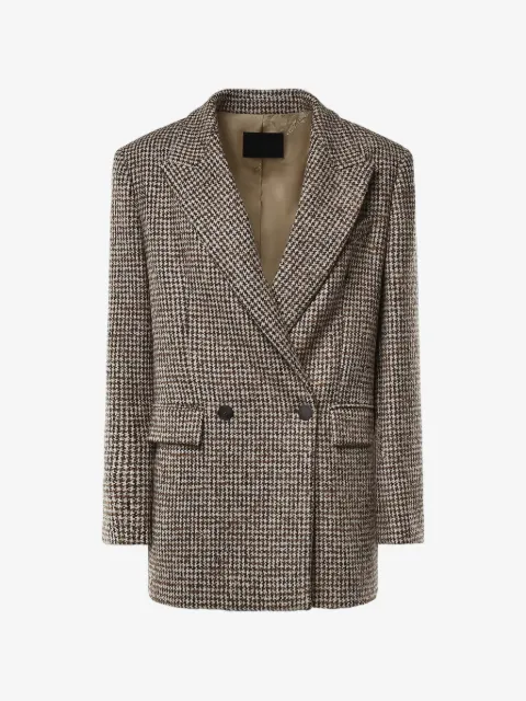 DONDUP houndstooth double-breasted jacket
