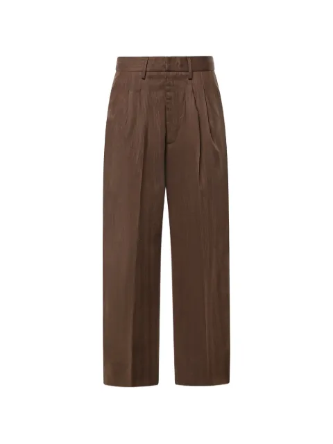 DONDUP herringbone pleated trousers