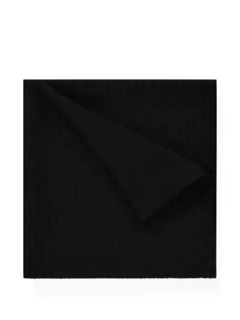 Moschino logo-print silk scarf