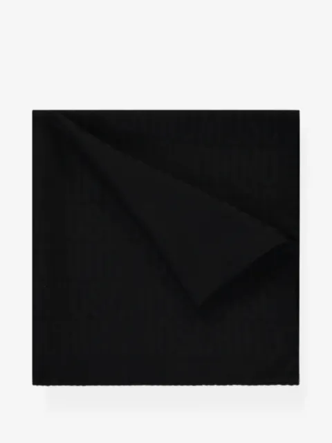 Moschino logo-print silk scarf