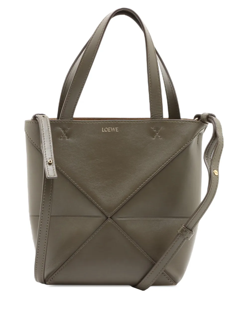 Loewe Pre-Owned Borsa tote Puzzle Fold mini 2000-2026 - Marrone
